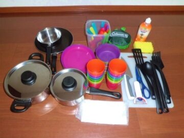 食器・調理器具セット|キャンプ用品レンタル|YKT CAMPARS